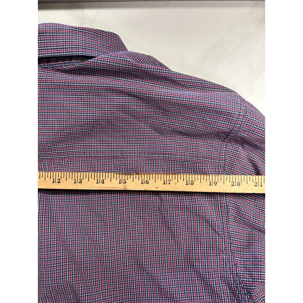 Ariat Pro Series Red White & Blue Plaid Button Up Western Shirt Men's XL - Picture 13 of 14